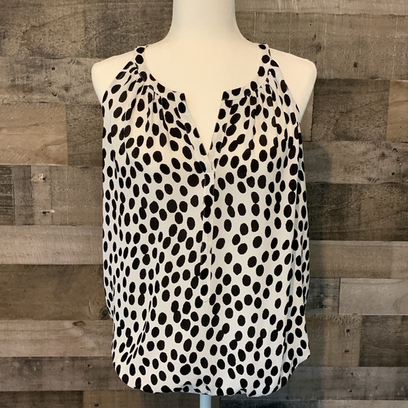 LOFT Tops - Ann Taylor Loft Flowy Polka Dot Top